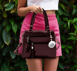 Handbag For Women And Girls Stylish violet PU Leather Bag Image 1