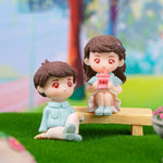 Ktrading Cute Sweety Sitting Lovers Romantic Couple Showpiece Miniature Figurine Romantic Gifts Wedding Decor Cake Decor Showpiece 1 Boy 1 Girl Small Image 4