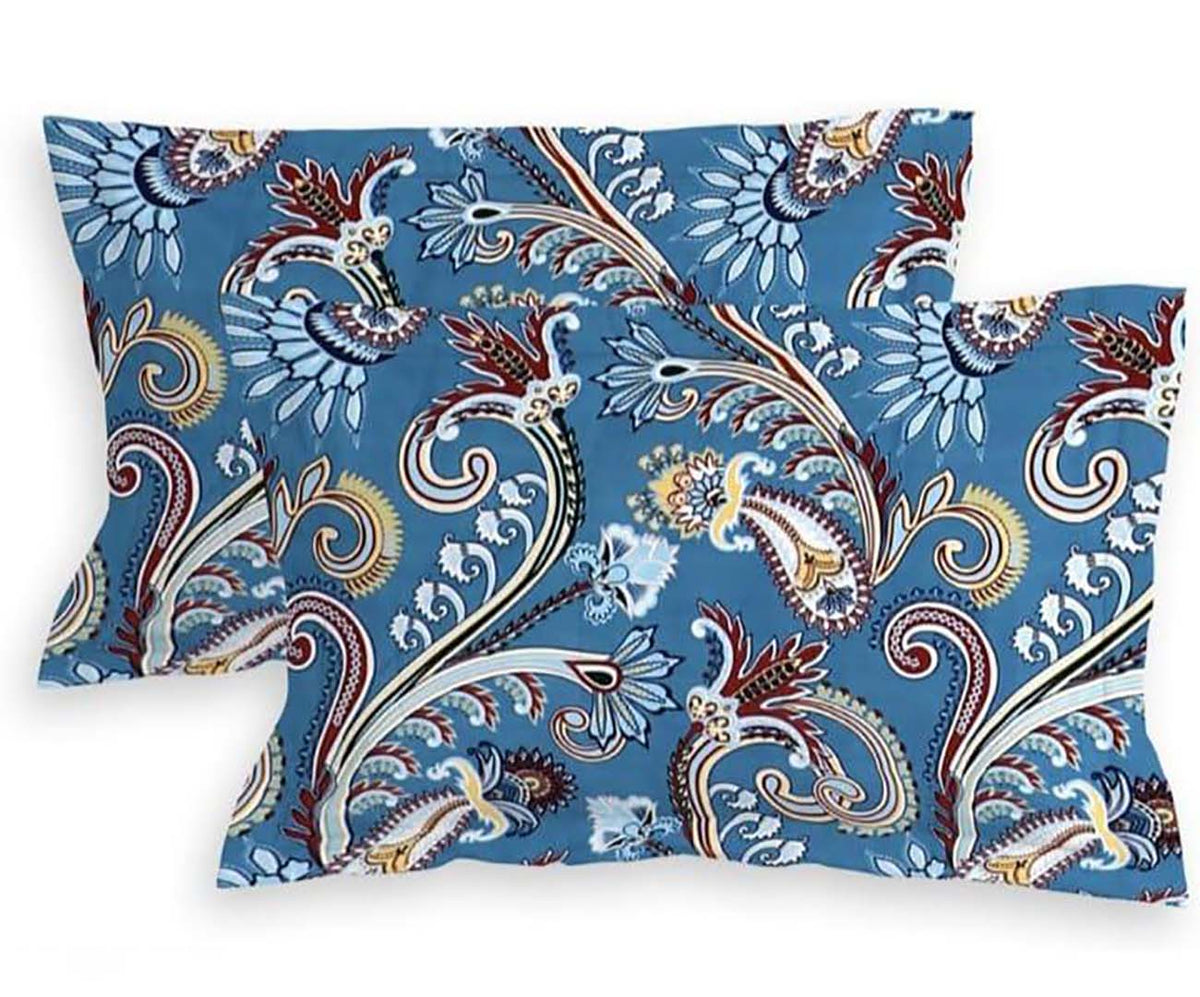 Glace Cotton (60x90 Inch) Single Size Bedsheet With 1 Pillow Cover in Multicolor Image 4