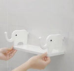 Pack Of 2 Self Adhesive Multipurpose Stand Holder For Bathroom Soap Holder Shampoo Holder Wall Mounted Stand Holder Cartoon Wall Mount Bathroom Stand White Image 4