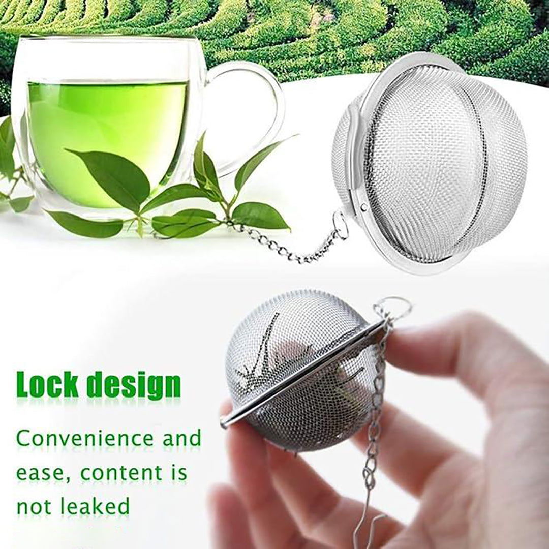 Stainless Steel Mesh Tea Ball Infuser Loose Leaf Strainers Teapot Cup Mug Pot Tea Infuser Tea Infuser Stainless Steel Green Tea Filter Pack Of 2 Image 4