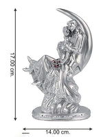 Goldiluxe Romantic Valentine Couple Statue Showpiece For Girlfriend Boyfriend Husband Wife Anniversary Valentines Day Gifts Decorative Showpiece 15 Cm Silver Image 2