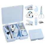Stationery Items Handbook Tool Box Multipurpose Combo Pack With Stapler Machine Staples Hole Puncher Scissor Gift Set Image 1