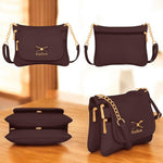 Handbag For Women And Girls Stylish Maroon PU Leather Bag Image 3
