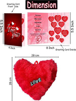 Valentines Day Gift Set For Her Coffee Mug Artificial Rose Greeting Card Red Soft Heart Combo Anniversary Gift For Wife Girlfriend Boyfriend Husband Pack Of 4 Image 2