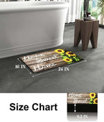 Cotton Anti-Slip Doormat for Home & Bathroom Entrance Multicolor Rectangular Mat (40x60 cm) Image 2