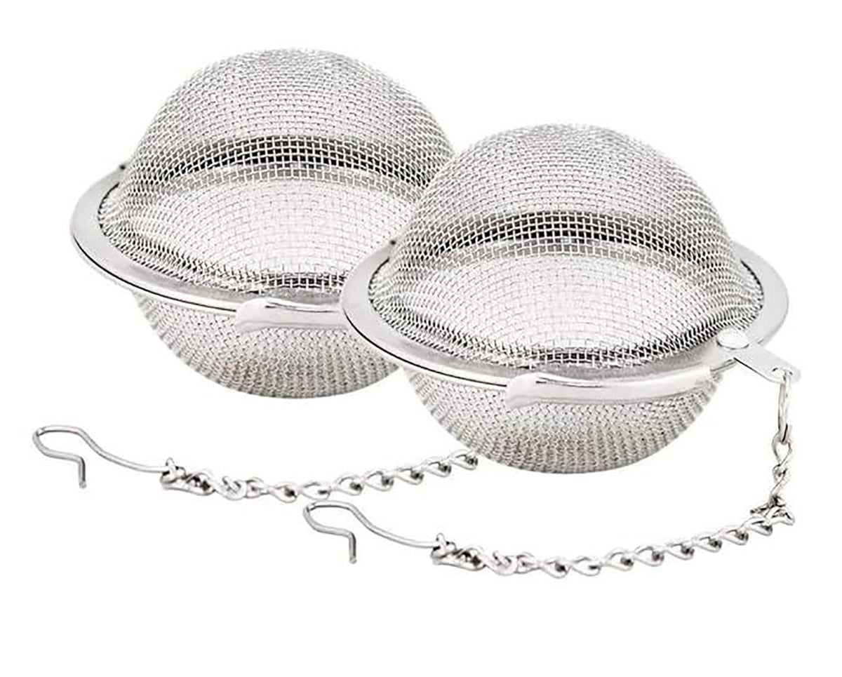 Stainless Steel Mesh Tea Ball Infuser Loose Leaf Strainers Teapot Cup Mug Pot Tea Infuser Tea Infuser Stainless Steel Green Tea Filter Pack Of 2 Image 1