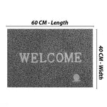 PVC Anti-Slip Doormat for Home & Bathroom Entrance Blue Rectangular Mat (40x60 cm) Image 4