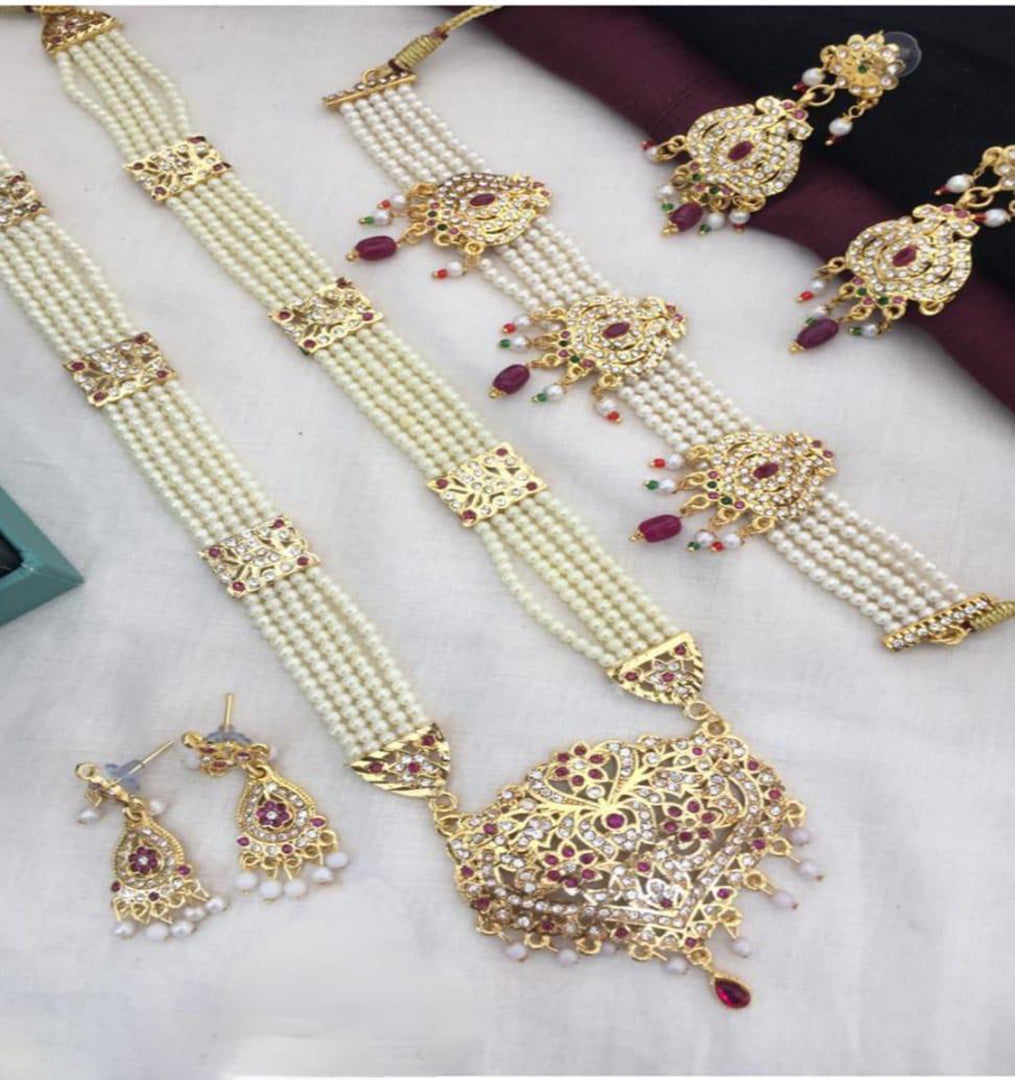 Premium Artificial Traditional Jewelry Collection: Ethnic Necklace & Earring Sets Image 1