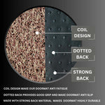 PVC Anti-Slip Doormat for Home & Bathroom Entrance Beige Rectangular Mat (40x60 cm) Image 3