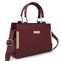 Handbag For Women And Girls Stylish Brown PU Leather Bag Image 1