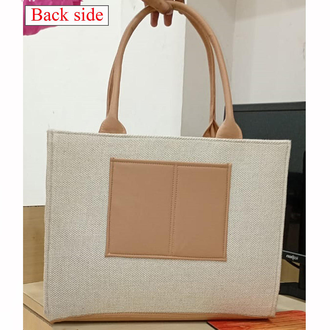 Handbag For Women And Girls Stylish Grey PU Leather Bag Image 3