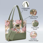 Handbag For Women And Girls Stylish Green PU Leather Bag Image 2