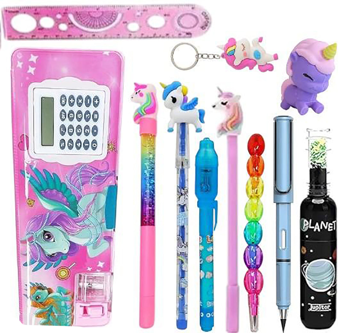 Unicorn Calculator Pencil Boxunicorn Pencil Image 1