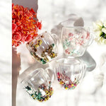 Flower Glass Mug Image 3