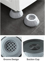 Washer Dryer Anti Vibration Pads With Suction Cup Feet Fridge Washing Machine Leveling Feet Anti Walk Pads Shock Absorber Furniture Lifting Baseset Of 4 Pcs Image 2