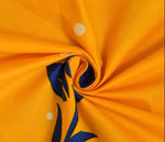 Cotton (78x72 Inch) Double Size Bedsheet With 2 Pillow Cover in Yellow Color Image 3