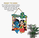 Bal Krishna And Radha Krishna Wooden Wall Hanging Home Decorative Gift Item Image 3