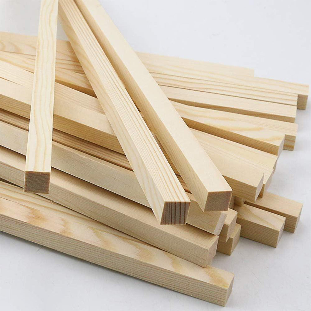 Square Long Wooden Dowels Sticks 30 Cm And 12 Mm In Thickness For Crafts Cake Dowels Home Decor Diy Projects And Much More Pack Of 4 30Cm X 12Mm Image 2