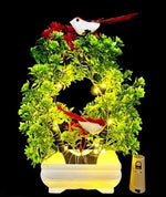 Artificial Bonsai Tree With Light Sparrow Living Room Dining Table Decor Home office Party Ocassion Indoor Decor Festival Gift For Couple Image 2
