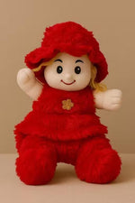 Stuffed Toys Doll Beautiful Red Colour I32Cmi Size Red Doll Baby Girl Soft Toy Doll Image 3