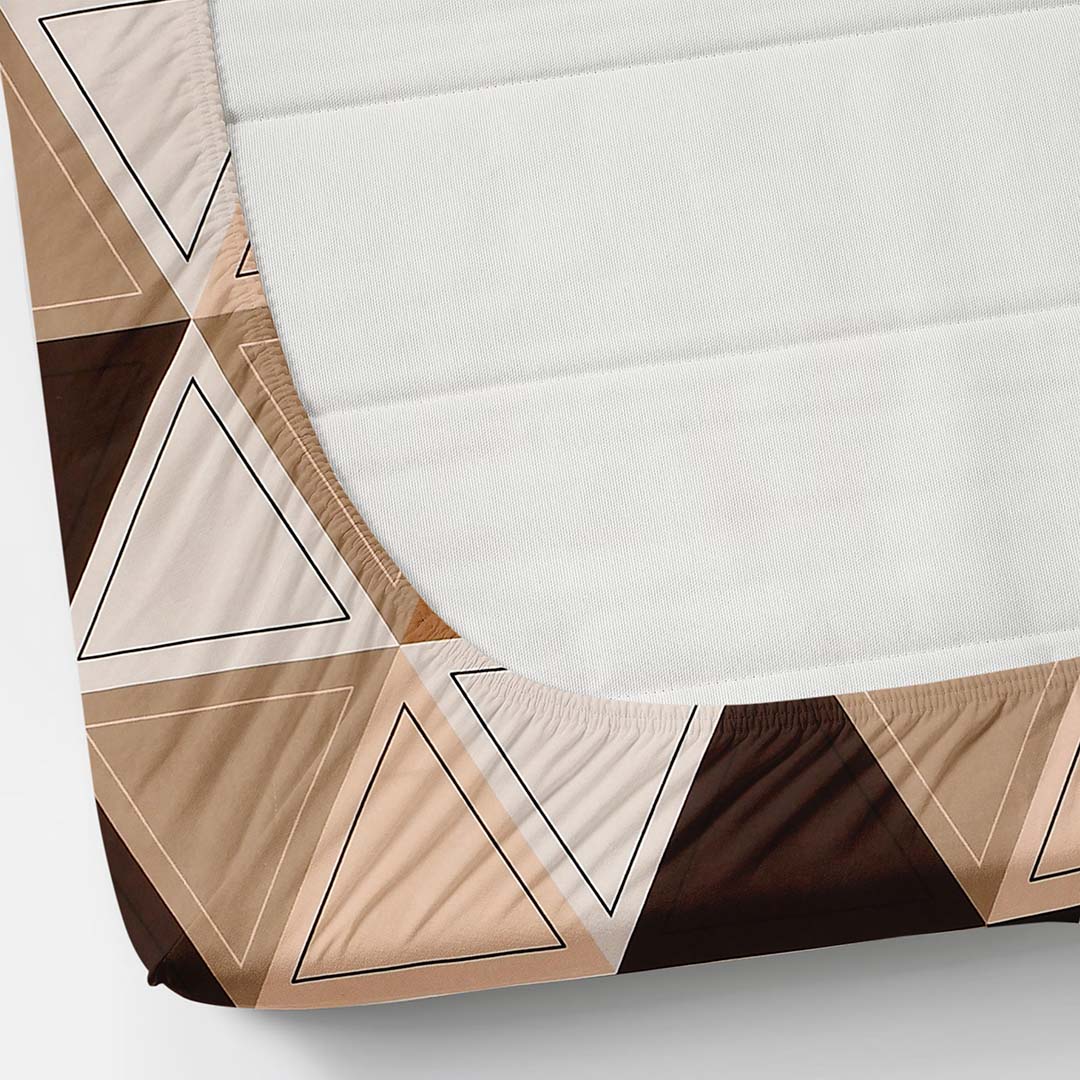 Cotton (78x72 Inch) Double Size Bedsheet With 2 Pillow Cover in Multicolor Image 4