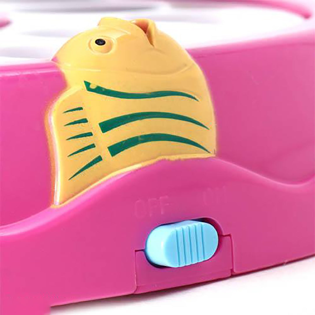 Musical Fishing Game Toy Set Rotating Boards Pools Premium Version Fishing Set Quiet Play Option Image 4