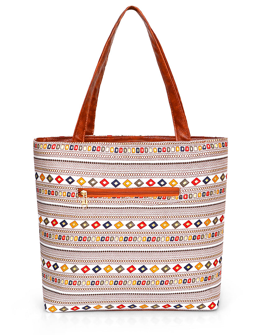 Handbag For Women And Girls Stylish Multicolor Jute Bag Image 2