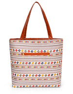 Handbag For Women And Girls Stylish Multicolor Jute Bag Image 2