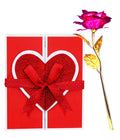 Greeting Card With Artificial Pink Rose Image 1
