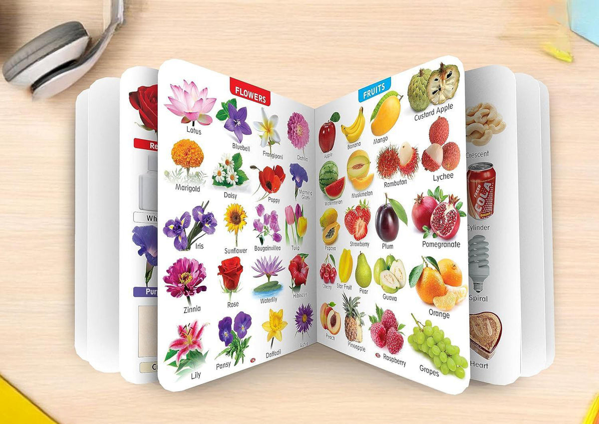 All In One Picture Board Book For Toddlers Early Learning Colors Shapes Animals And Abcs Sturdy Durable Educational Book For All Kids Image 4