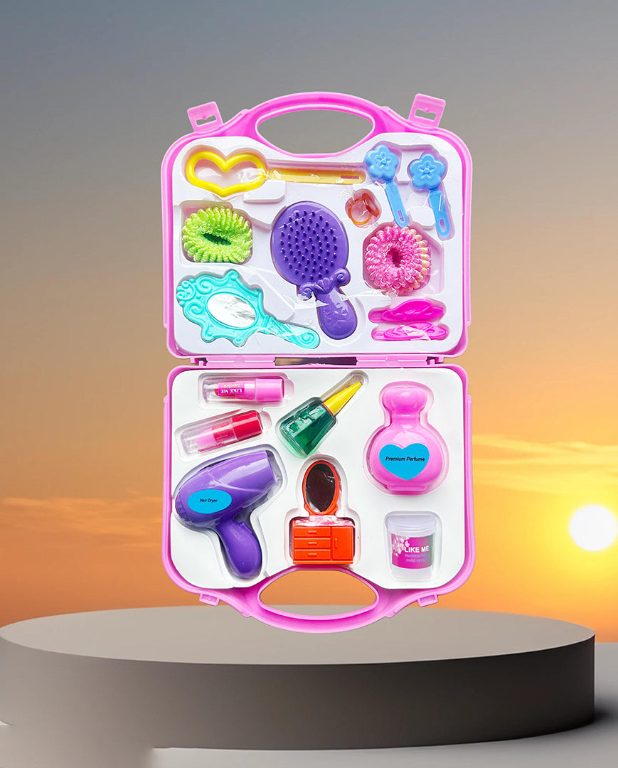 Pretend Play Beauty Salon Fashion Play Set Girls Toy Makeup Kit And Cosmetic Toy For Girls And Boys Beauty Set Beauty Set For Girls Makeup Kit Image 1