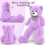 2 Feet Purple Cute And Soft Teddy For Girls Teddy Day Soft Toys For Kids Wife Husband Boyfriend Girlfriend Image 2