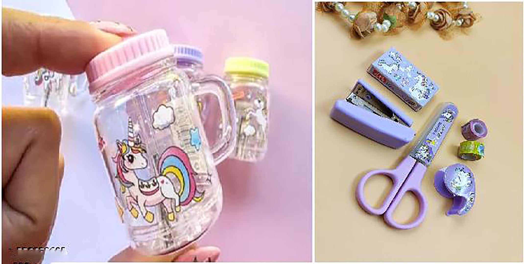 Cute Mini Scissors Mini Size Staplers Washi Tape 5 In 1 Set For Kidsreturn Giftsbday Gifts Random Color Will Be Send Image 1