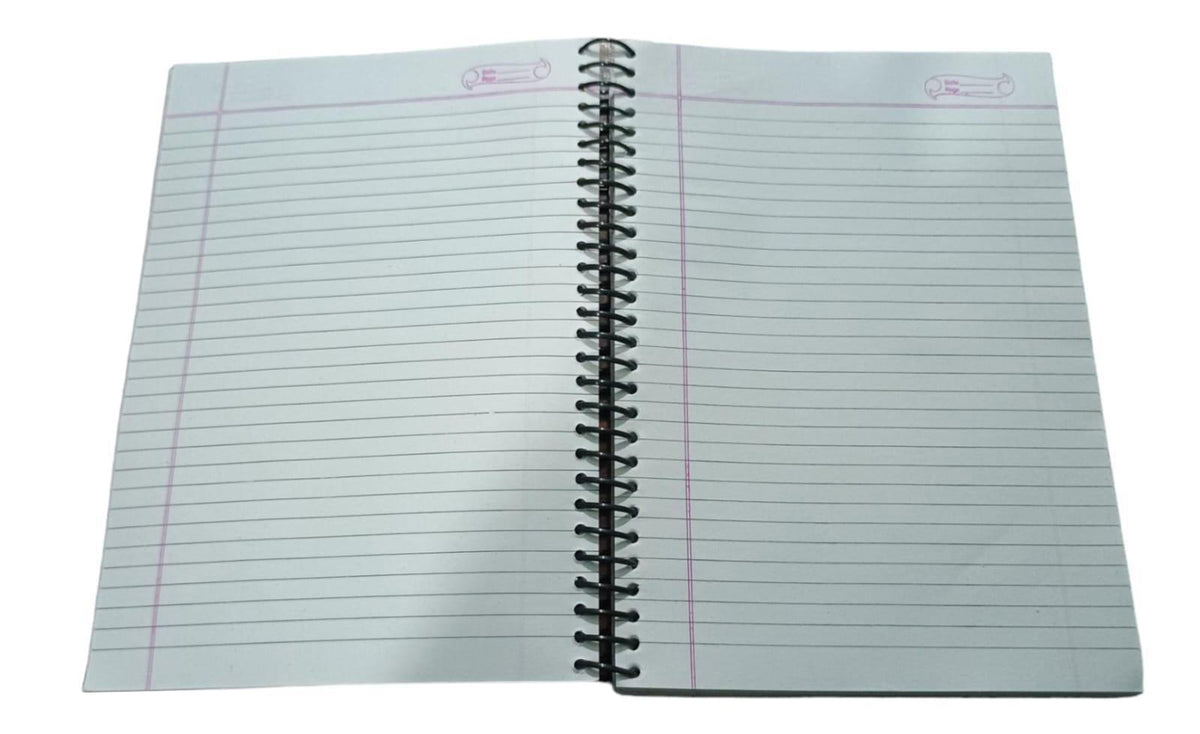 400 Pages A4 Spiral Wire Bounded Ruled Notebook Pack Of 3 Image 3