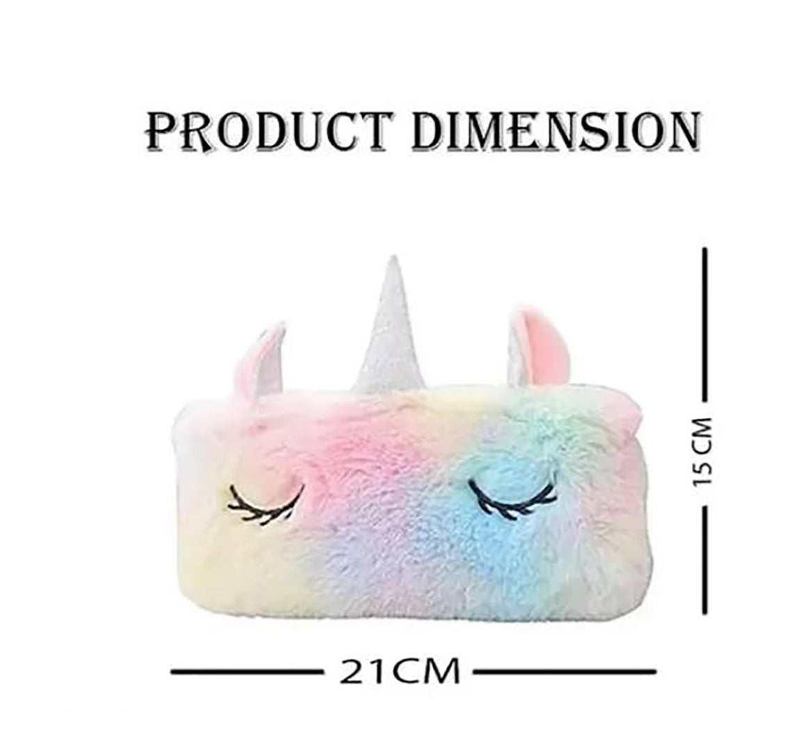 9 In 1 Items Gift Set Unicorn Diary Clear Folder Pouch Gel Pen Pencil 4 Pc Eraser Set Keychain Badge Fur Pouch Stickers Image 4