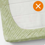 Cotton (78x72 Inch) Double Size Bedsheet With 2 Pillow Cover in Pista Color Image 2