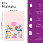 A5 Handy Bts Diary Notebook Unique Stationery Items Easy To Carry Set Of 4 For Writing Notes Notebooks Journal Diary Image 2