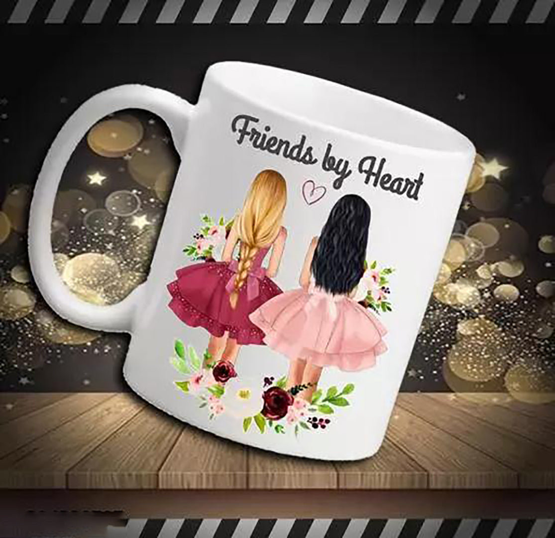 Best Friend Forever Cute Girls Printed White Ceramic Coffeetea Mug 345 Ml Best Gift For Girls Besties Birthday Girlfriend Friendshipday Best Friend Sister Ceramic Coffee Cup Image 3