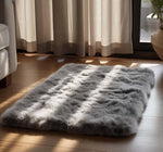 Microfiber Anti-Slip Doormat for Home & Bathroom Entrance Grey Rectangular Mat (40x60 cm) Image 1