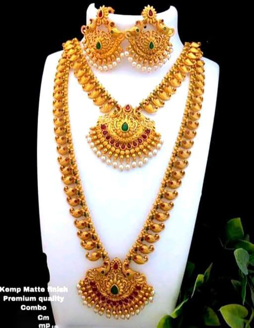 Premium Artificial Traditional Jewelry Collection: Ethnic Necklace & Earring Sets Image 1