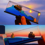 Anadimall Liquid Wave Titanic Cruise Ship Model Decoration Cruise Ship That No Longer Sinks Cruise Ship Iceberg Home Decor Suitable For Home Show Car Decoration Gifts Image 2