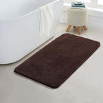Microfiber Anti-Slip Doormat for Home & Bathroom Entrance Brown rectangular Mat (40x60 cm) Image 1