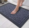 Polypropylene Anti-Slip Doormat for Home & Bathroom Entrance Grey Rectangular Mat (40x60 cm) Image 1