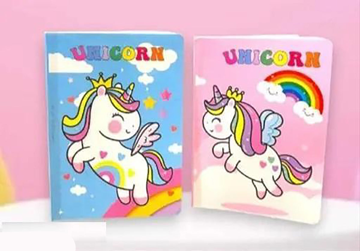 9 In 1 Items Gift Set Unicorn Diary Clear Folder Pouch Gel Pen Pencil 4 Pc Eraser Set Keychain Badge Fur Pouch Stickers Image 3