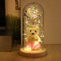 Rose Flower Gift Light Up Rose Flowers Giftglass Rose Flower Gift For Women Valentines Day Image 1