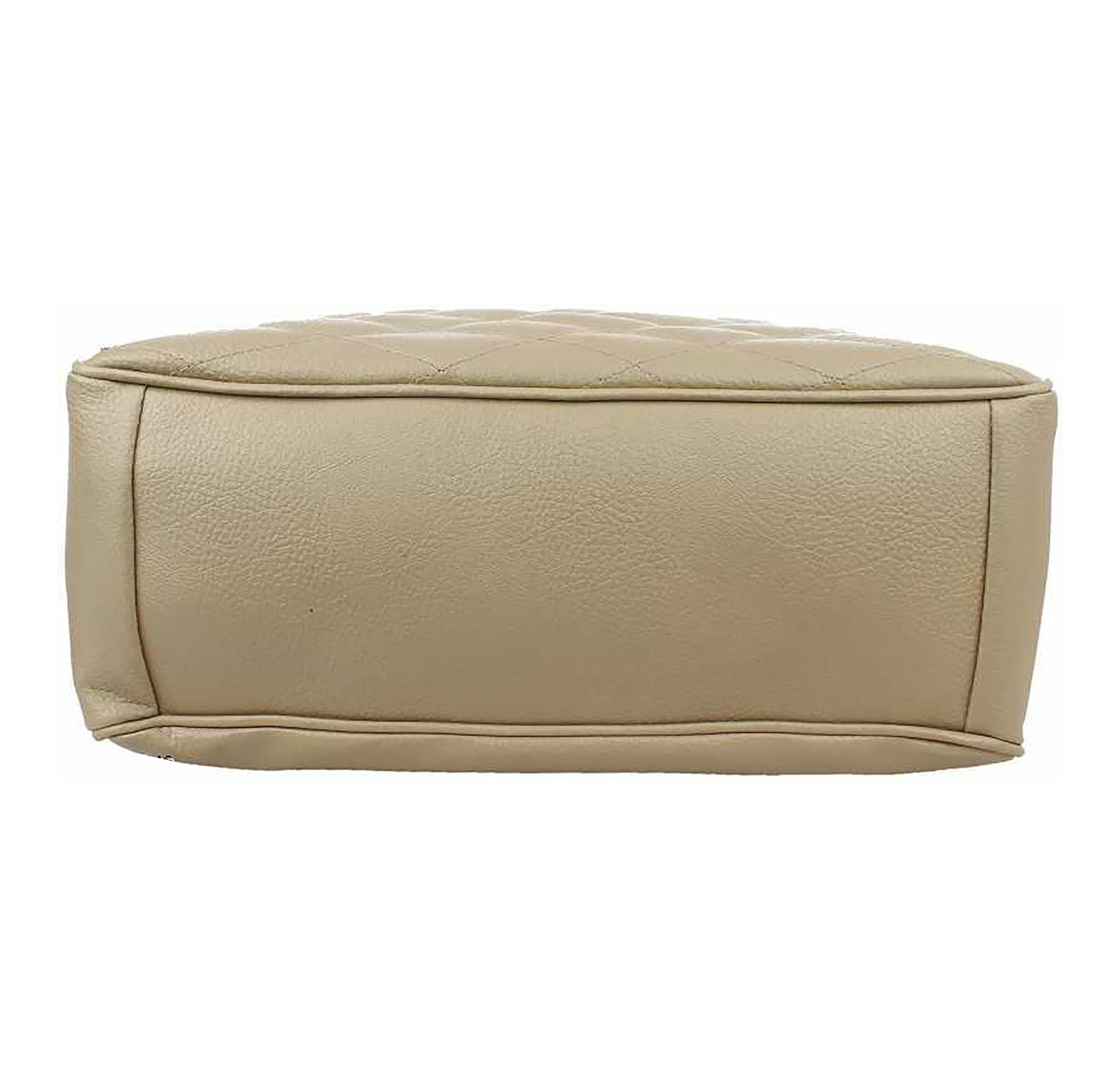 Handbag For Women And Girls Stylish beige PU Leather Bag Image 4
