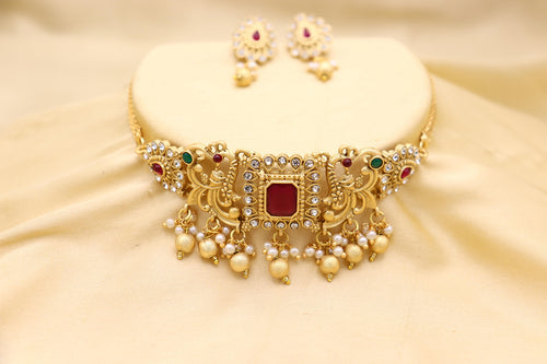 Premium Artificial Traditional Jewelry Collection: Ethnic Necklace & Earring Sets Image 1