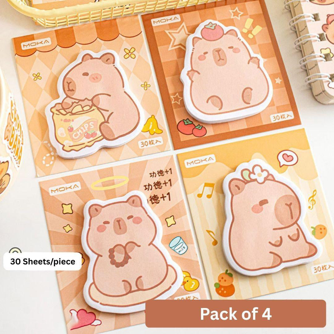 Cartoon Sticky Notes Self Adhesive Decorative Memo Pads For Daily Notes Reminders Messages Image 3