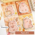Cartoon Sticky Notes Self Adhesive Decorative Memo Pads For Daily Notes Reminders Messages Image 3